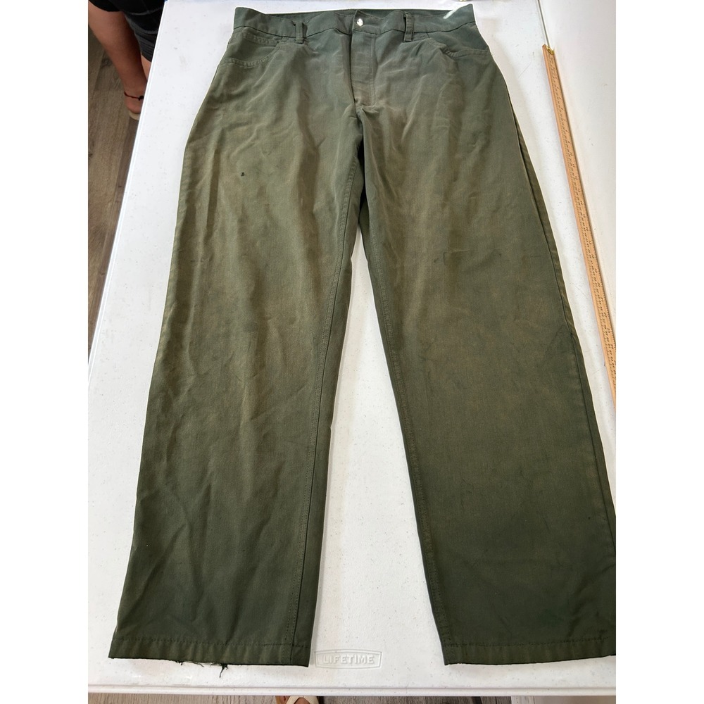 Saf-Tech FR Fire‎ Resistant Work Pants Olive Green PNT 2085 Mens 38x32 USA Made